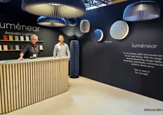 Frank Veenenbos and Falco Vilé from Lumenear, a label of In-Zee, brought attention to acoustic lighting, such as the Macaron, Halo, Twist, and Breeze.